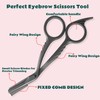Eyebrow Trimming Scissors with Combs, Eyebrow Cutter Hair Removal Eyebrow
