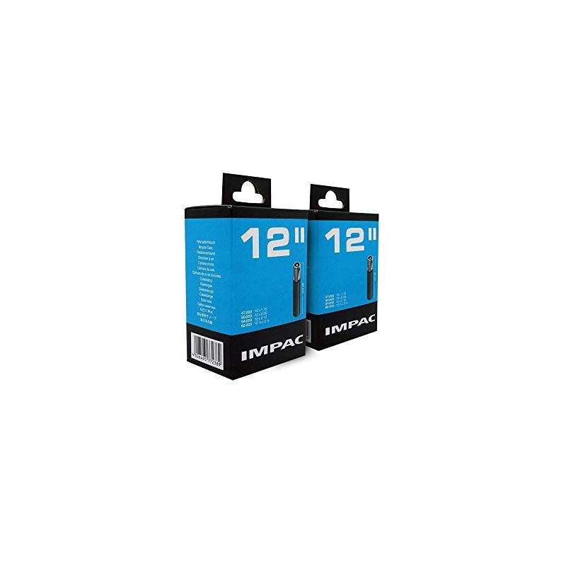 Impac 2pk Cycle Tubes 12" - Schrader Valve - 12