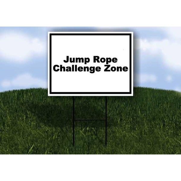 Jump Rope Challenge Zone Black White Frame 1 Double Sided
