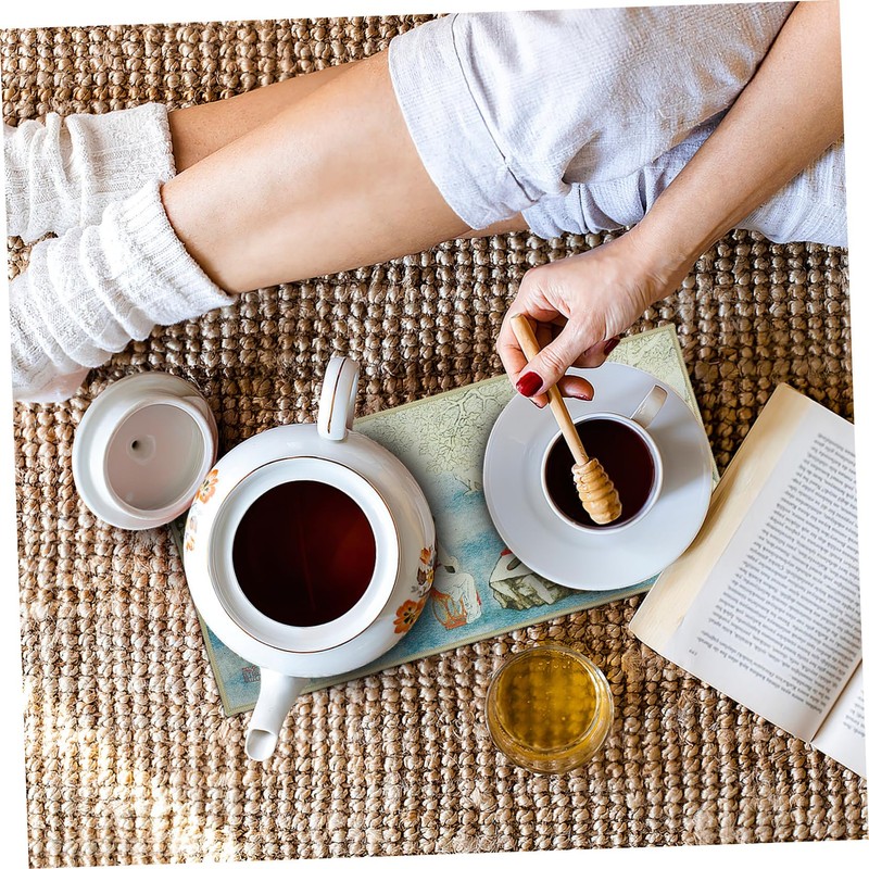 Kichvoe 2pcs Chinese Style Tea Towels Soft Absorbent Teapot Mats