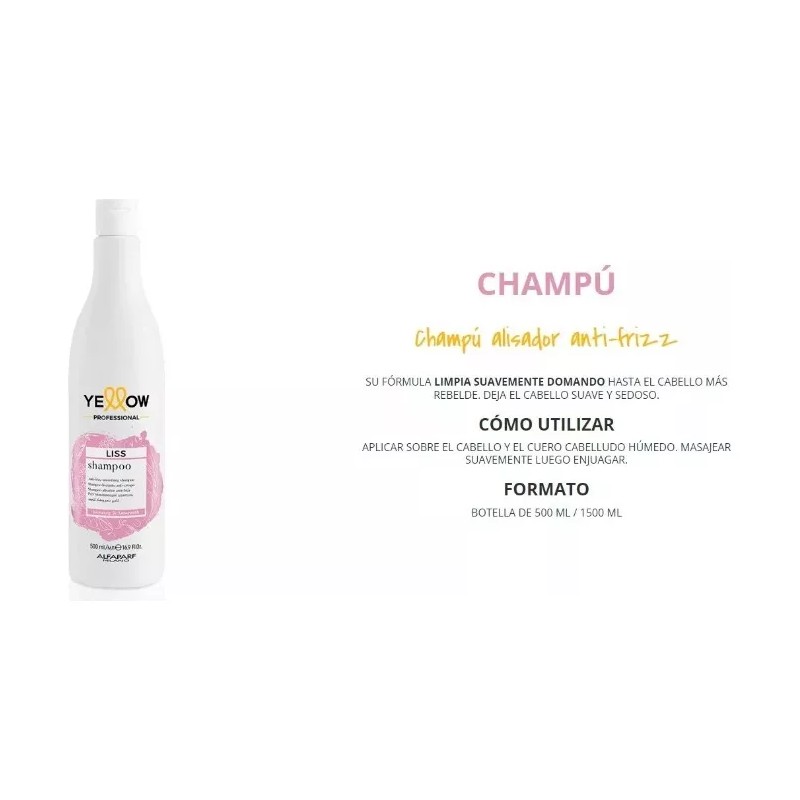 Alfaparf Kit Shampoo + Acondicionador 500ml Alfaparf Yellow Liss