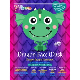 7th Heaven Dragon Sheet Face Mask – Face Mask Sheet with Dragon Fruit & Panthenol – Sheet Masks to Hydrate & Revitalise Skin