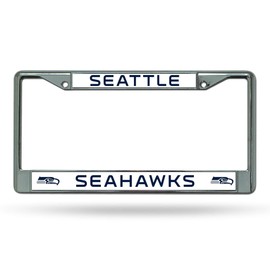 Rico Industries Seattle Seahawks Chrome License Plate Frame