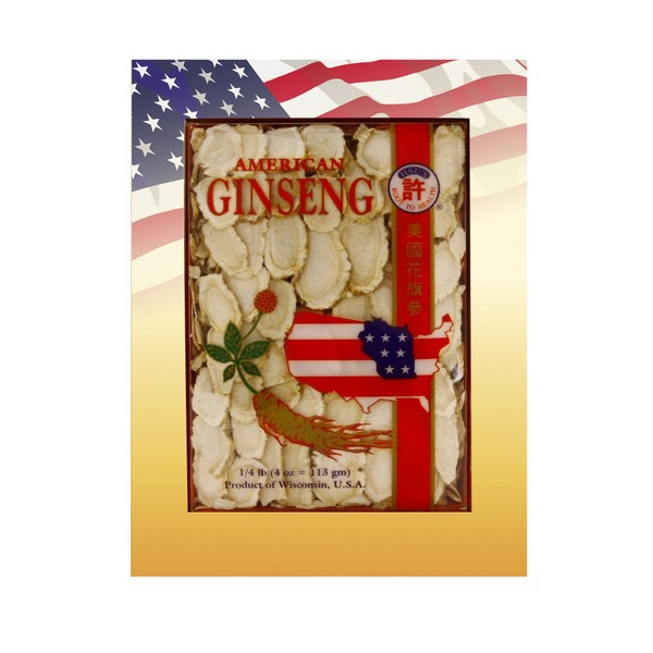 Hsu's Ginseng SKU 0126-4 | Mixed Large-Medium Slices | Cultivated