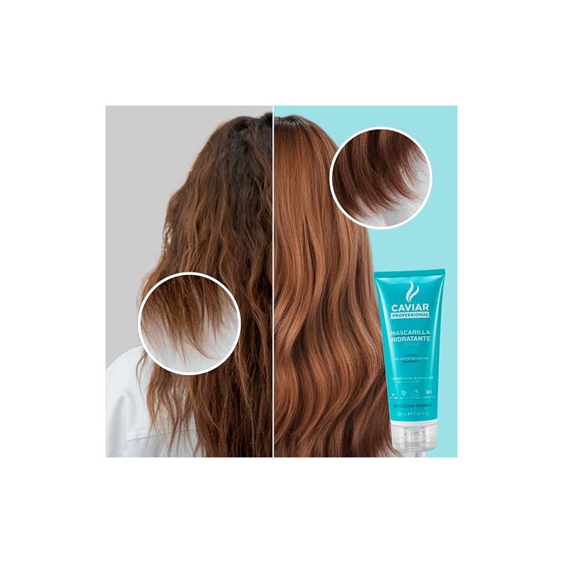 Mascarilla para cabello hidratante Hidrata y reconstruye Sin sulfatos y