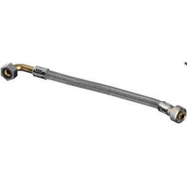 TECE TECEprofil 9820026 Reinforced Hose (Silver, Plastic with Stainless Steel Sheath, Connection Tap and Water Pipe, DIN Tested, Use in Bathroom/Kitchen Toilet, Sanitary Supplies, Bathroom Accessories)
