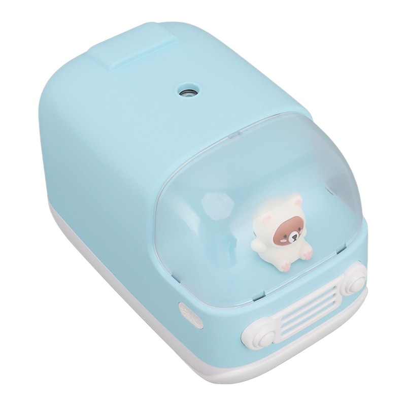 Cute Small Humidifier 350ml Bear Bus Shape USB Charging Portable