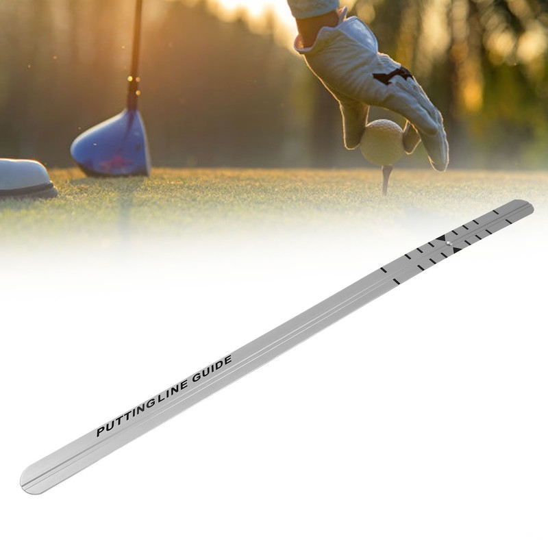 Golf Putter Straight Ruler Aluminum Golf Practice Putting Alignment Rail