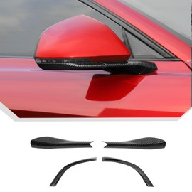 JeCar Carbon Fiber Side Mirror Base Trim Cover Accessories for Ford Mustang 2015-2023
