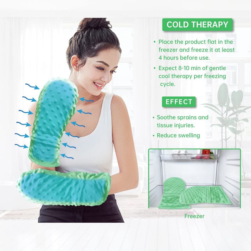 Microwavable Therapy Mittens Lavender Hand Warmer Gloves with Arthritis Compression,Moist