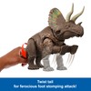 Mattel Jurassic World Rebirth Gigantic Thrashers Eotriceratops Dinosaur Figure Toy,
