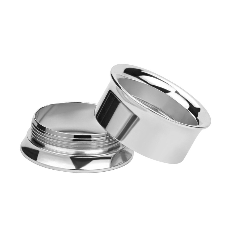 Ayoiow 2Pcs Stainless Steel Plugs and Tunnels, Silver 9/16 Gauges
