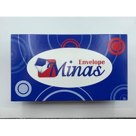 Minas Envelope #7 Coin/ Cash/ Small Parts Envelope, 3-1/2" X 6-1/2", Premium 24lb. White, Gum Flap, 500/Box