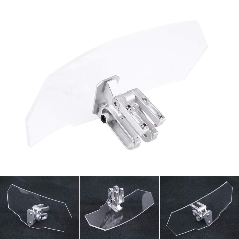 Wind Deflector Motorcycle Windscreen ABS Universal Adjustable Windscreen Wind Deflector