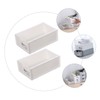 SHOWERORO Simple Elegant 2-pack Storage Boxes Stackable Storage Case Drawer