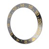 Ceramic Watch Bezel Ring Black Base Gold Digit Watch Bezel