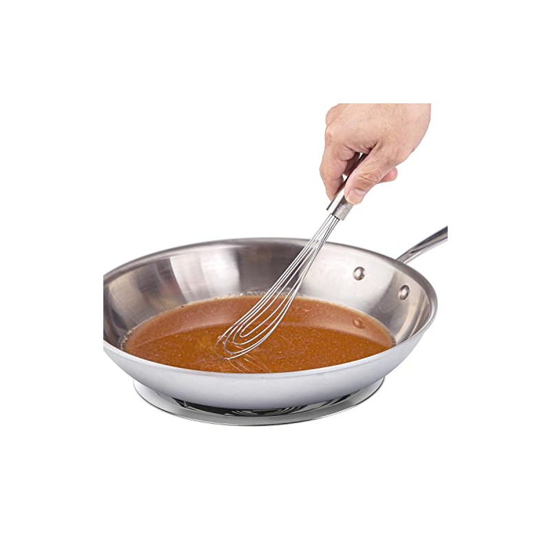 PrepWorks 10 Inch Fat Whisk - Stainless Steel Whisk for