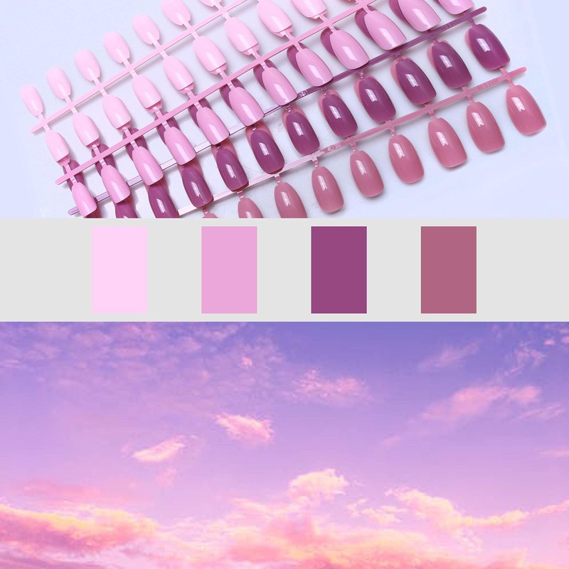 SIUSIO Medium Ballerina Coffin UV Top Coat Maple Leaf Red