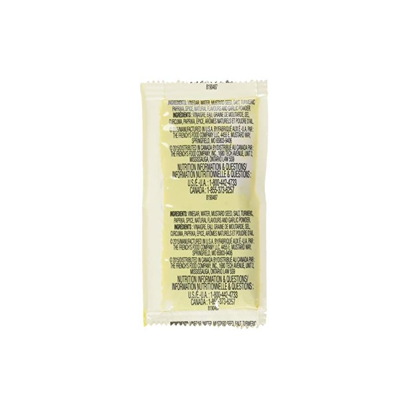 French's Mustard Packets, Gluten-Free, No High Fructose Corn Syrup On-the-go,