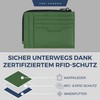 VON HEESEN Genuine Leather RFID Card Holder Made of Nappa