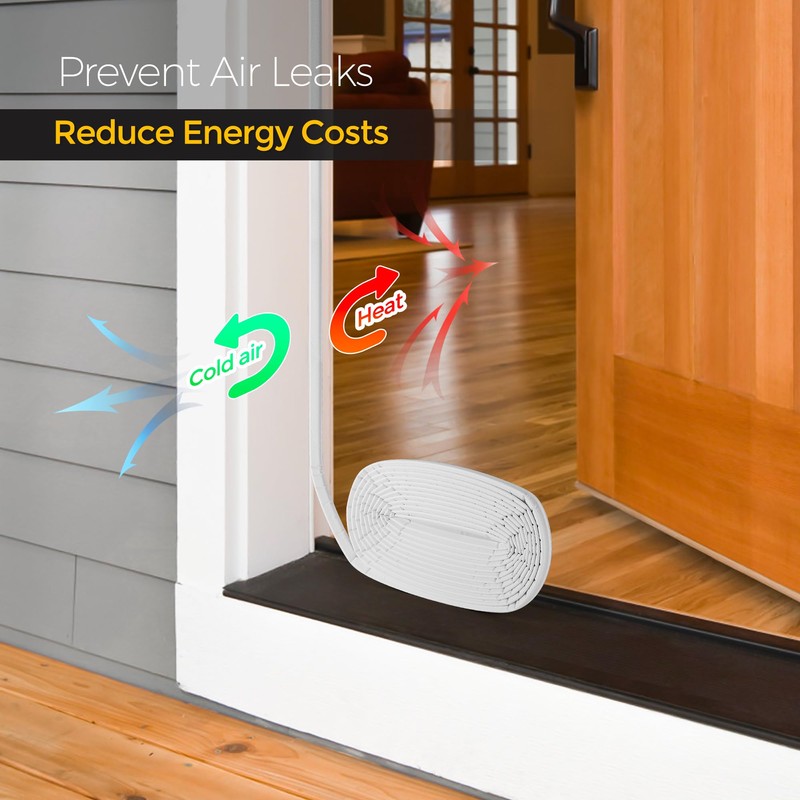 Weather Stripping Door Seal Strip - Soundproof Q-Shaped Foam for