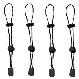 Trekking Pole Holder Mountaineering Rope Trekking Pole Rucksack String Fixing Backpacks Tied Climbing Ropes Elastic Rope Tie Down Straps Zacks Elastic Ties Buckle Outdoor Hiking Bag Buckle Durable Elastic Adjustable Camping Hiking Outdoor Rope Buckle (4 Pcs)