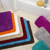 Lavish Home 2 Piece Memory Foam Shag Bath Mat -
