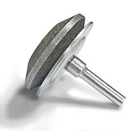 UF-SHARP Diamond Lawn Mower Blade Sharpener, All-Metal Construction, Universal Blade Sharpeners for Any Power Hand Drills (80 Grit)