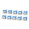 100Pcs Variable Resistor Trimmer Potentiometer Pot Electronic Component RM065 Blue