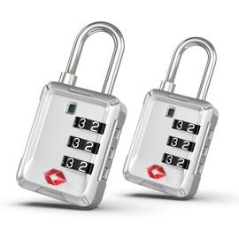 Joyway Luggage Locks TSA Approved, Travel Lock with Zinc Alloy Body, Open Alert, Easy Read Dials, for Travel Suitcase, Bag, Backpack, Tent, Fence, Lockers