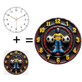 30x30cm Round Wall Clock that is Backed by a Manufacturer's Quality Guaranteesheet size: 12 in, color: White