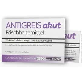 Funny Gift Idea for Birthday "ANTIGREIS AKUT" - Joke Item