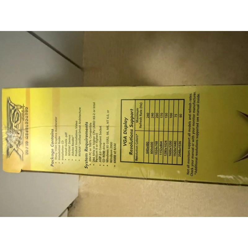 Visiontek Xtasy AGP 64MB nvidia Geforce2 MX440 Brand New Sealed