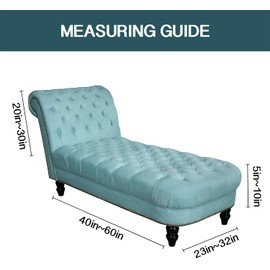 FantasDecor Chaise Lounge Cover Stretch Armless Chair Slipcover for Living Room Indoor Bedroom Soft Jacquard Fabric Machine Washable, Burgundy