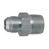Double Nipple NPT 3/8" UNF 9/16"-18 (JIC), Material: Galvanised Steel