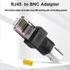 MEIRIYFA BNC to RJ45 Ethernet Adapter,BNC Female to RJ45 Male