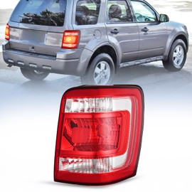 Nilight Taillight Assembly Compatible with 2008 2009 2010 2011 2012 Ford Escape Tail Lights Rear Lamp Replacement OE Style Passenger Side