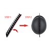 Hot Rides Punk Rubber Mohawk Warhawk Wig Accessory Stick On