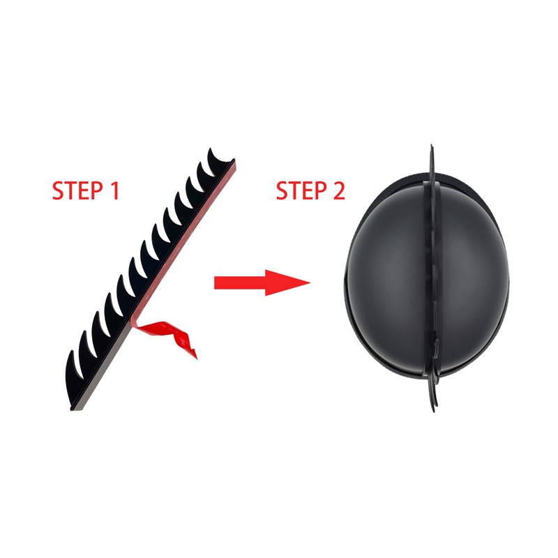 Hot Rides Punk Rubber Mohawk Warhawk Wig Accessory Stick On