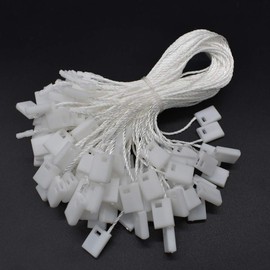 1000 Pieces Price Fasteners for Hanging Labels Clothing Jewelry Luggage Accessories (White)