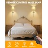 Battery Operated Wall Sconce Set of 2 - Gold Rechargeable