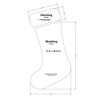 Holiday Stocking 2 Piece Set 11 x 18 Inches-1/4 Inch