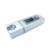 KANGYEBAIHUODIAN Chrome Plated Shower Bracket, Adjustable, 30*18mm, Slide Bar Mount,