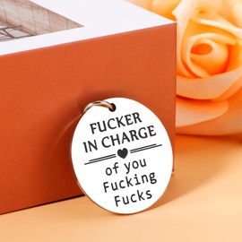 Christmas Gifts for Coworkers Bosses Men Women Bosses Day Gifts for Leaders Managers Administrators Supervisors Cool Gifts for Best Boss Men Boss Appreciation Keychain Gifts Boss Lady Gifts for Women