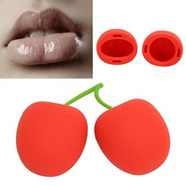 Cherry Shaped Lip Plumper Enhancer, Lip The Fast Sucker Beautiful Curves on Upper and Lower Lip Womens Silicone Lip Plumper Device