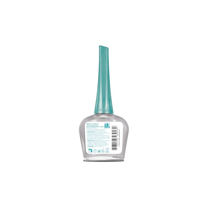 Base Masglo Clinical Base recuperadora de uñas maltratadas Tono Blanco