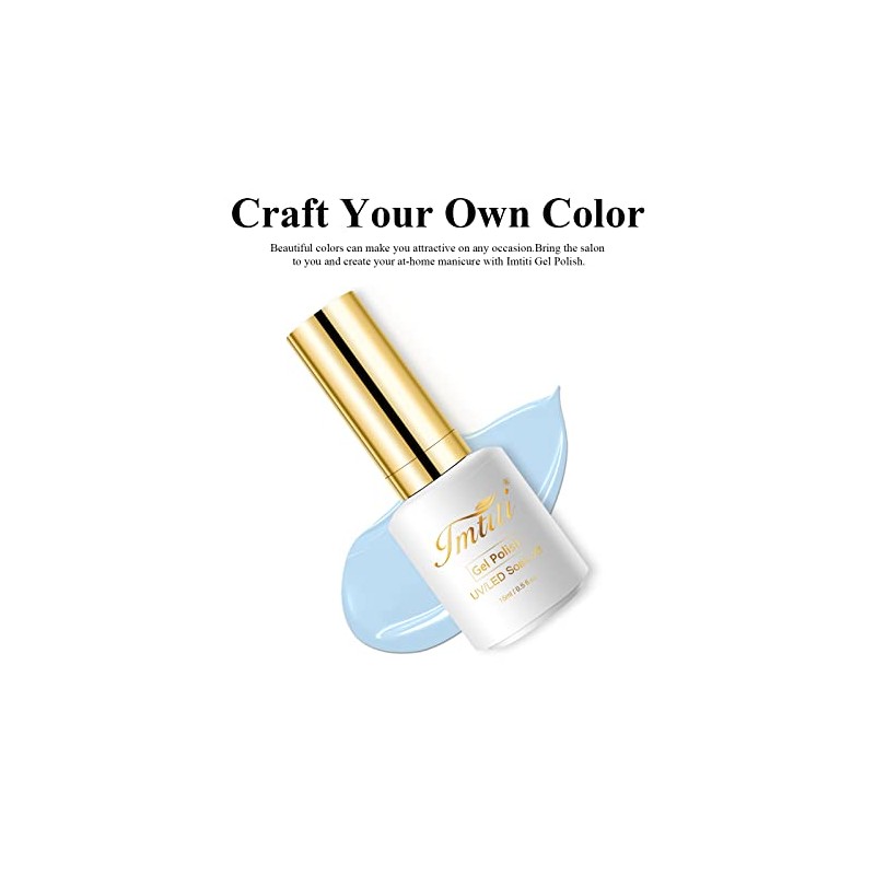 Esmalte de uñas en gel pastel, 1 pieza de 0,5