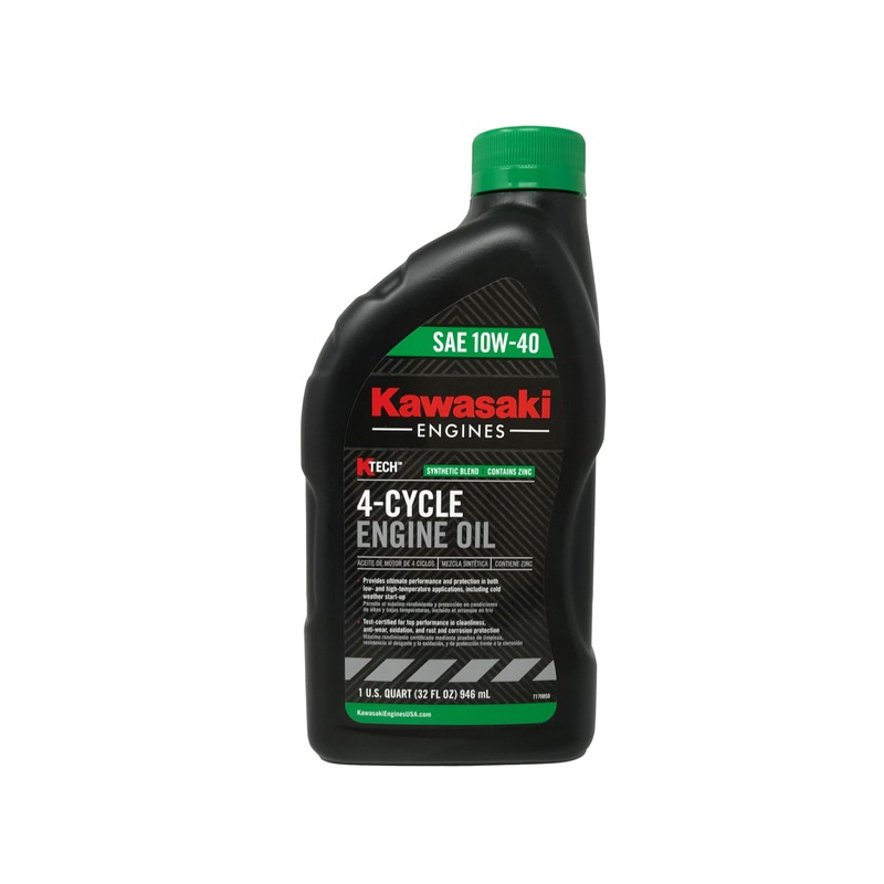 CYCLEMAX 10W-40 Oil Change Kit Compatible with Kawasaki 49065-0721 and