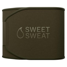 Sports Research Sweet Sweat Waist Trimmer (Core Series) - Premium Sweat Enhancing Fitness Band for Women & Men - Adjustable Fit · Latex-Free Neoprene - Matte Green, XXL