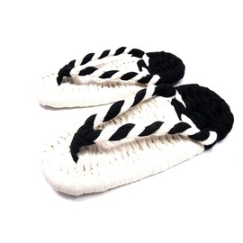 Warajigumi Children’s Cloth Set, Off and Plain Black Combination (KODOMO-KURO), 7.1 inches (18 cm), black and white